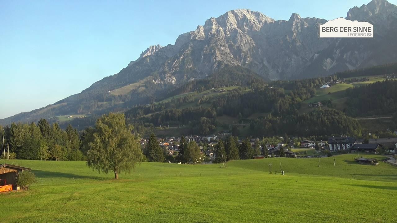 Archiv Foto Webcam Leogang Dorfblick
