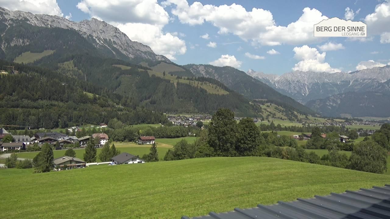 Archiv Foto Webcam Leogang Dorfblick