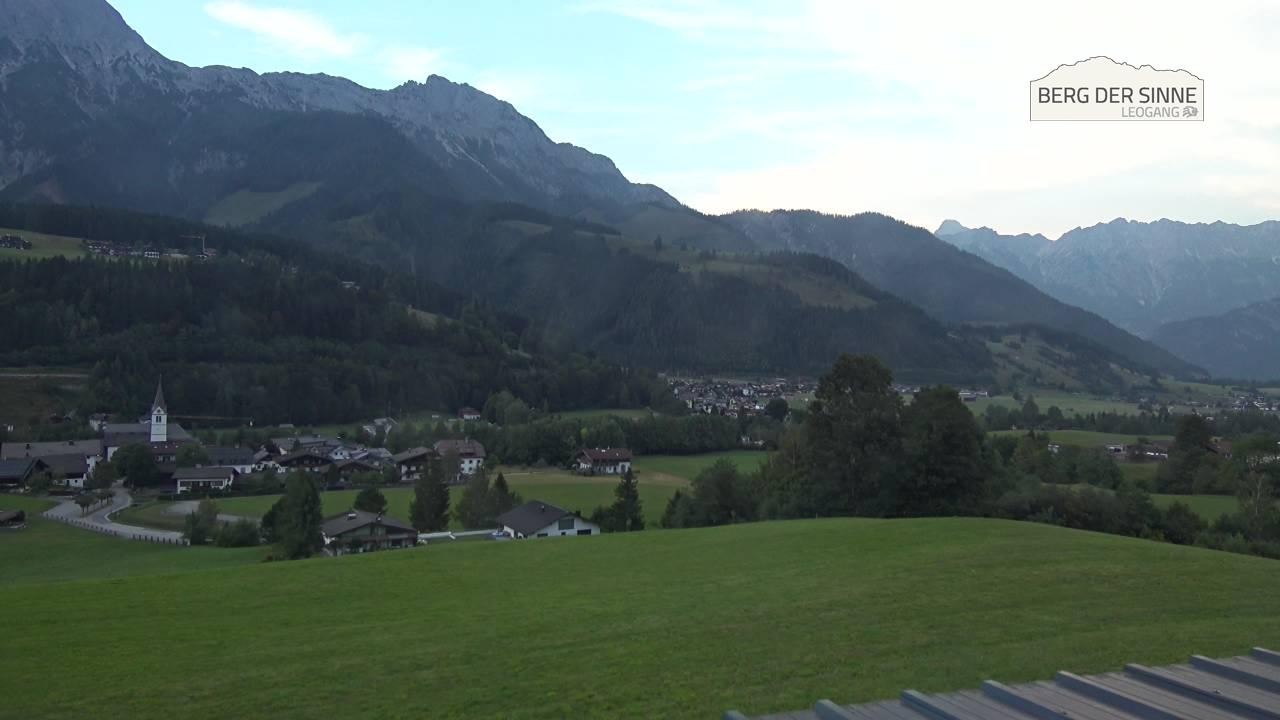 Archiv Foto Webcam Leogang Dorfblick