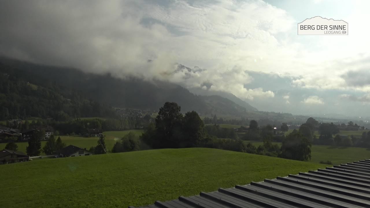 Archiv Foto Webcam Leogang Dorfblick