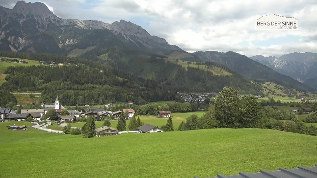 Archiv Foto Webcam Leogang Dorfblick