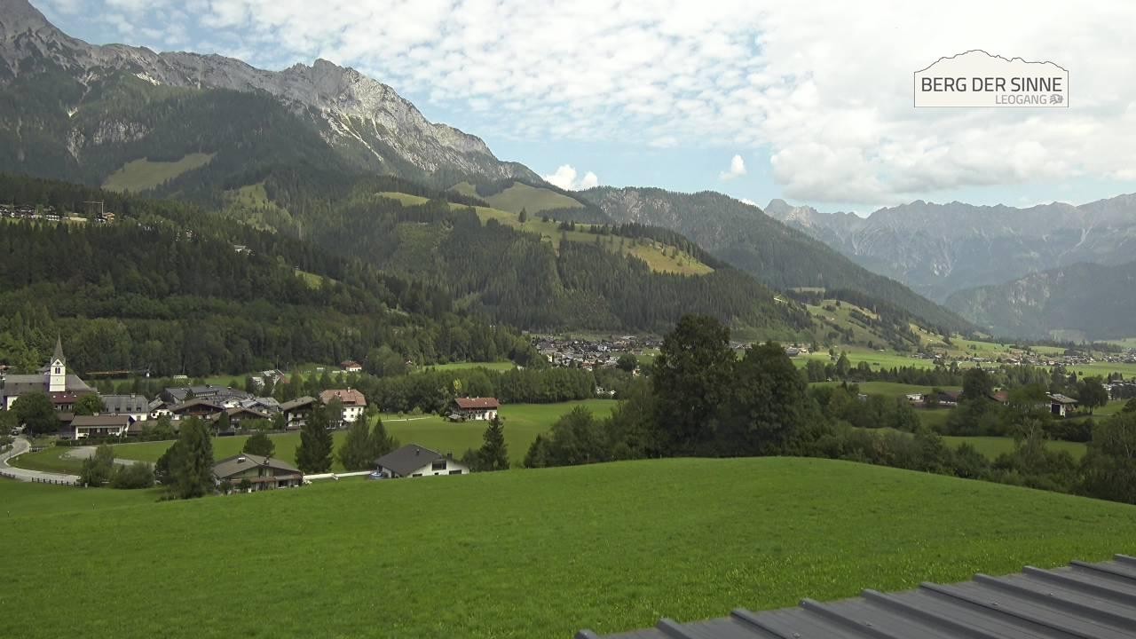 Archiv Foto Webcam Leogang Dorfblick