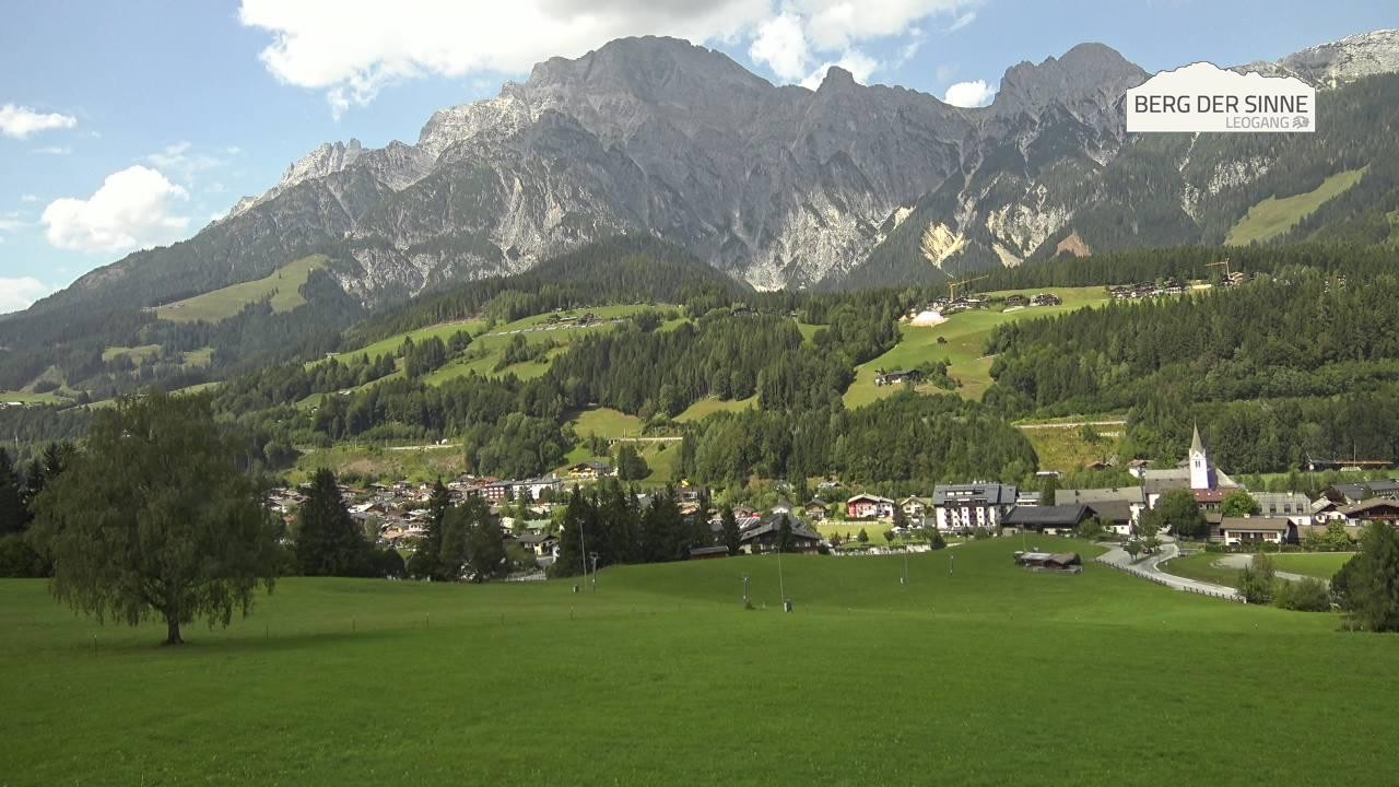 Archiv Foto Webcam Leogang Dorfblick