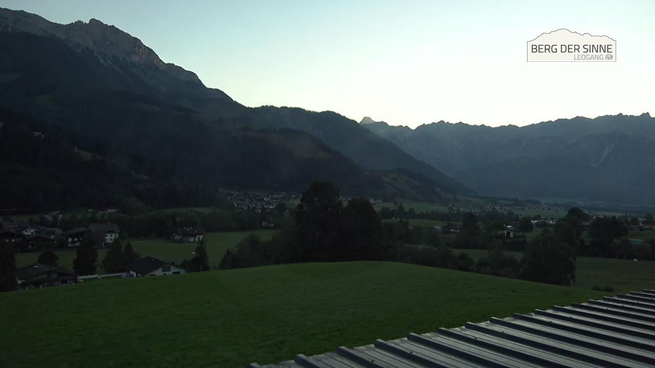Archiv Foto Webcam Leogang Dorfblick
