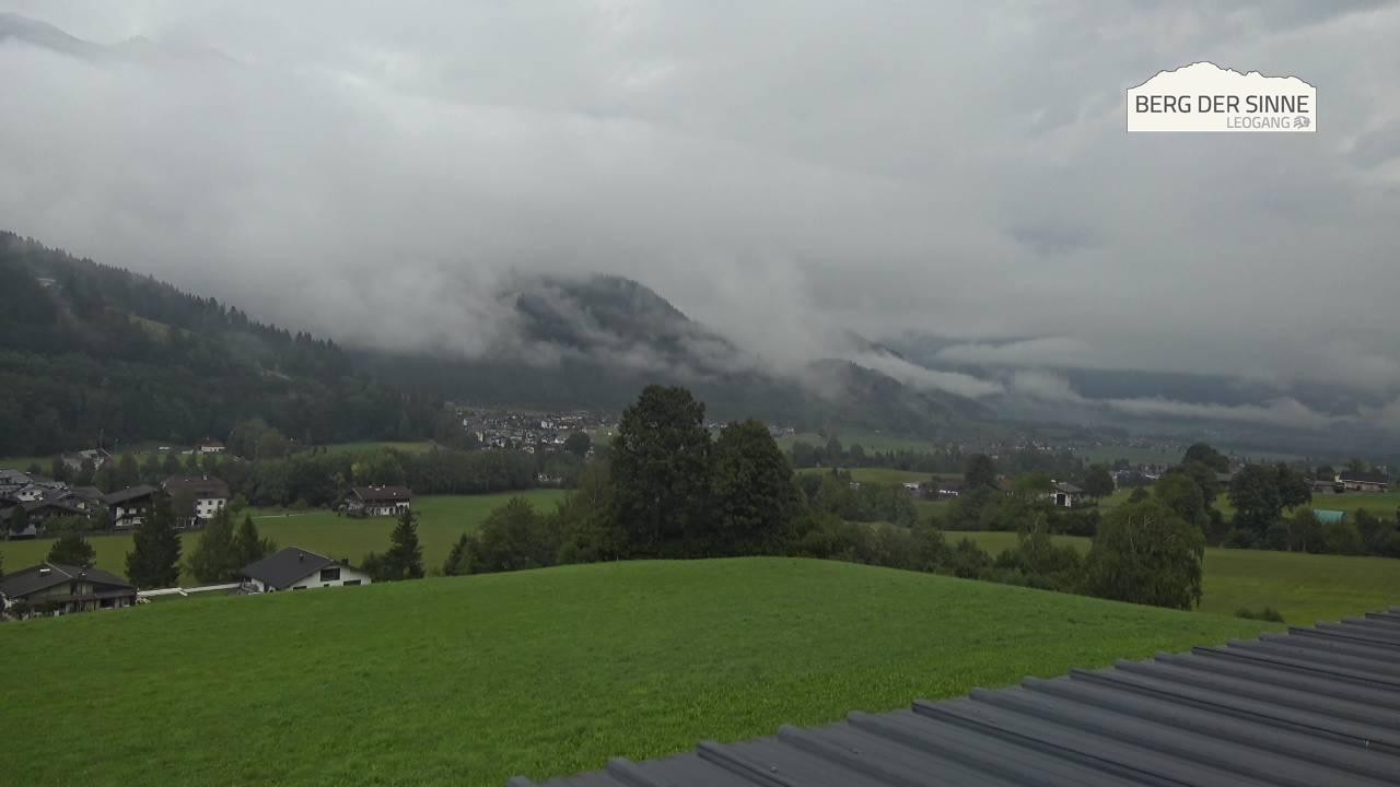 Archiv Foto Webcam Leogang Dorfblick