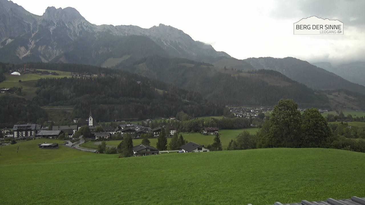 Archiv Foto Webcam Leogang Dorfblick