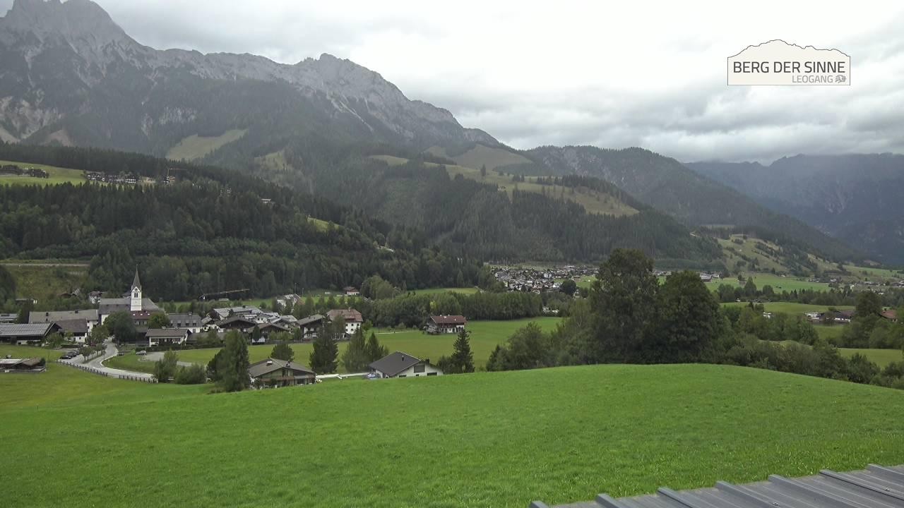 Archiv Foto Webcam Leogang Dorfblick