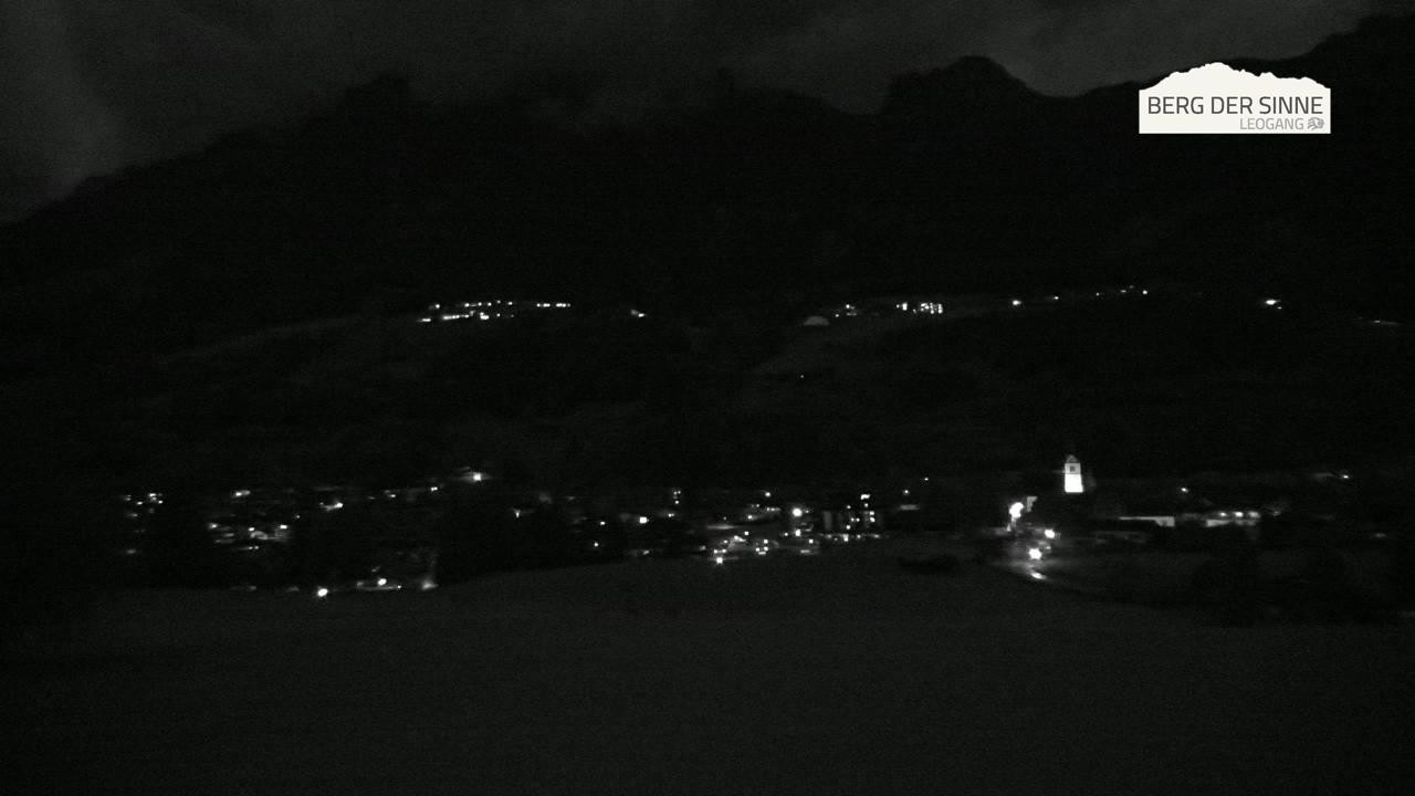 Archiv Foto Webcam Leogang Dorfblick