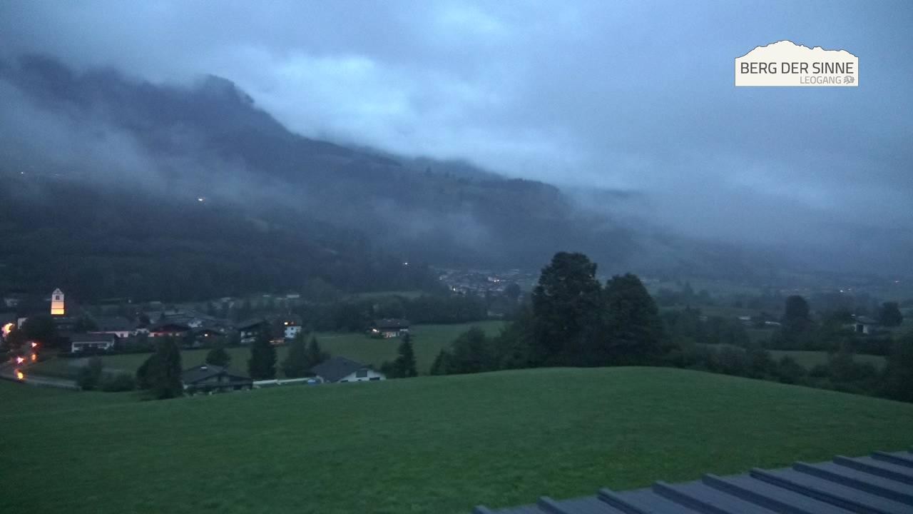 Archiv Foto Webcam Leogang Dorfblick