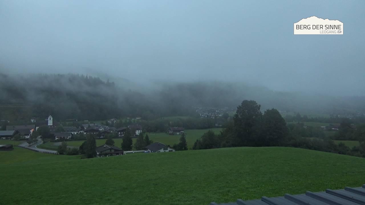 Archiv Foto Webcam Leogang Dorfblick