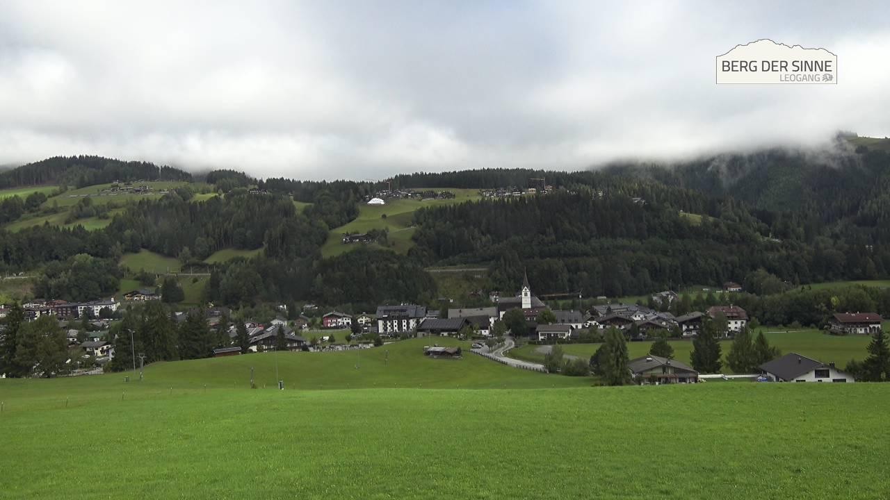 Archiv Foto Webcam Leogang Dorfblick