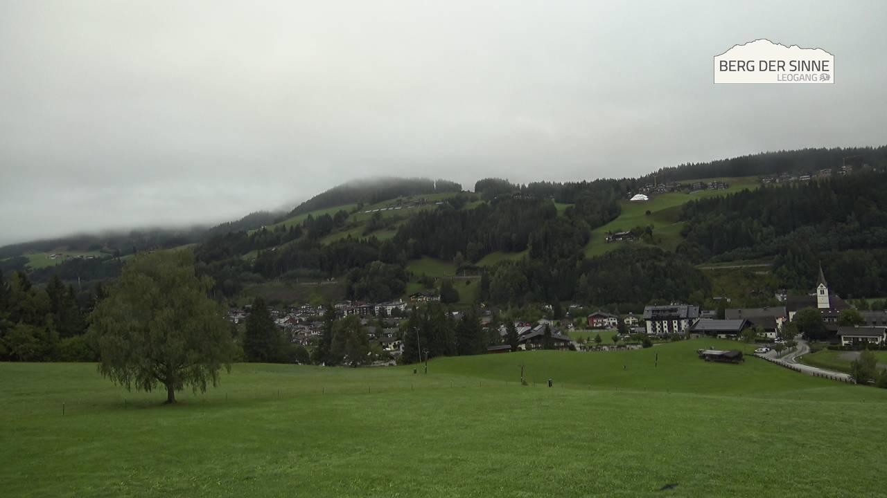 Archiv Foto Webcam Leogang Dorfblick