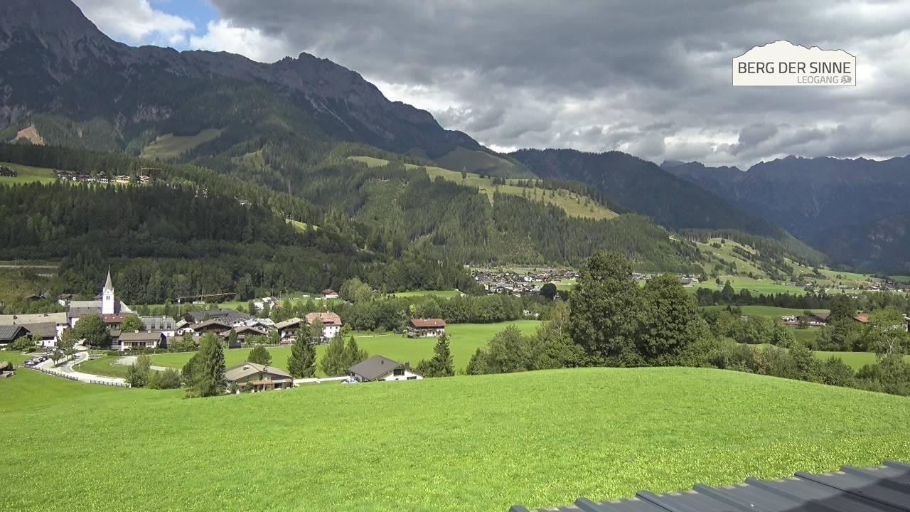 Archiv Foto Webcam Leogang Dorfblick