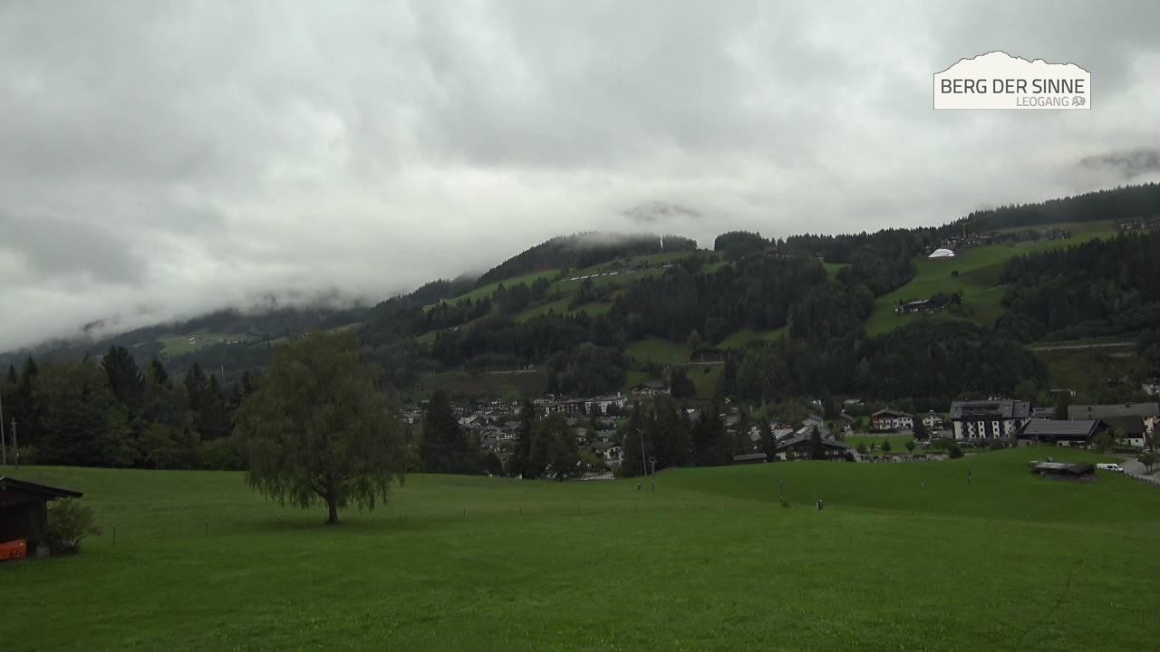 Archiv Foto Webcam Leogang Dorfblick