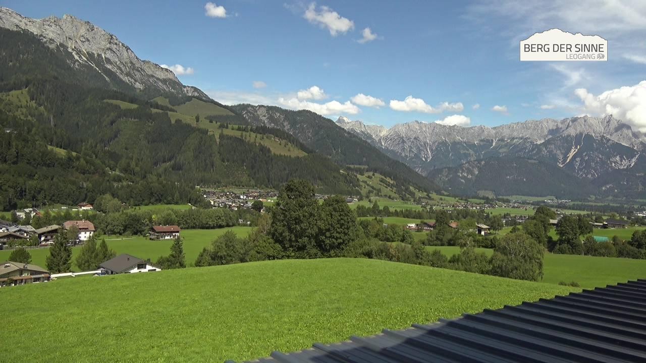 Archiv Foto Webcam Leogang Dorfblick