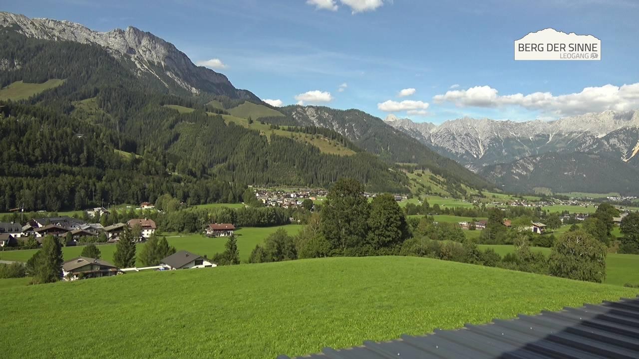 Archiv Foto Webcam Leogang Dorfblick