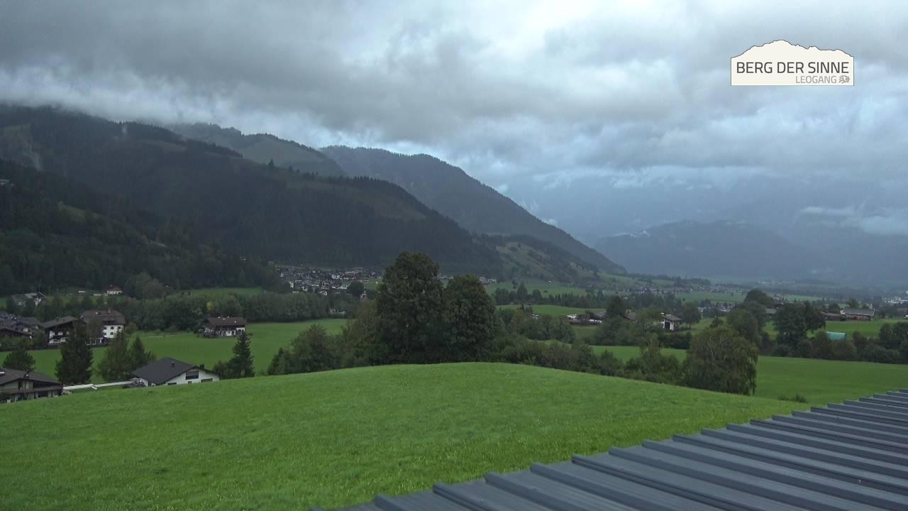 Archiv Foto Webcam Leogang Dorfblick