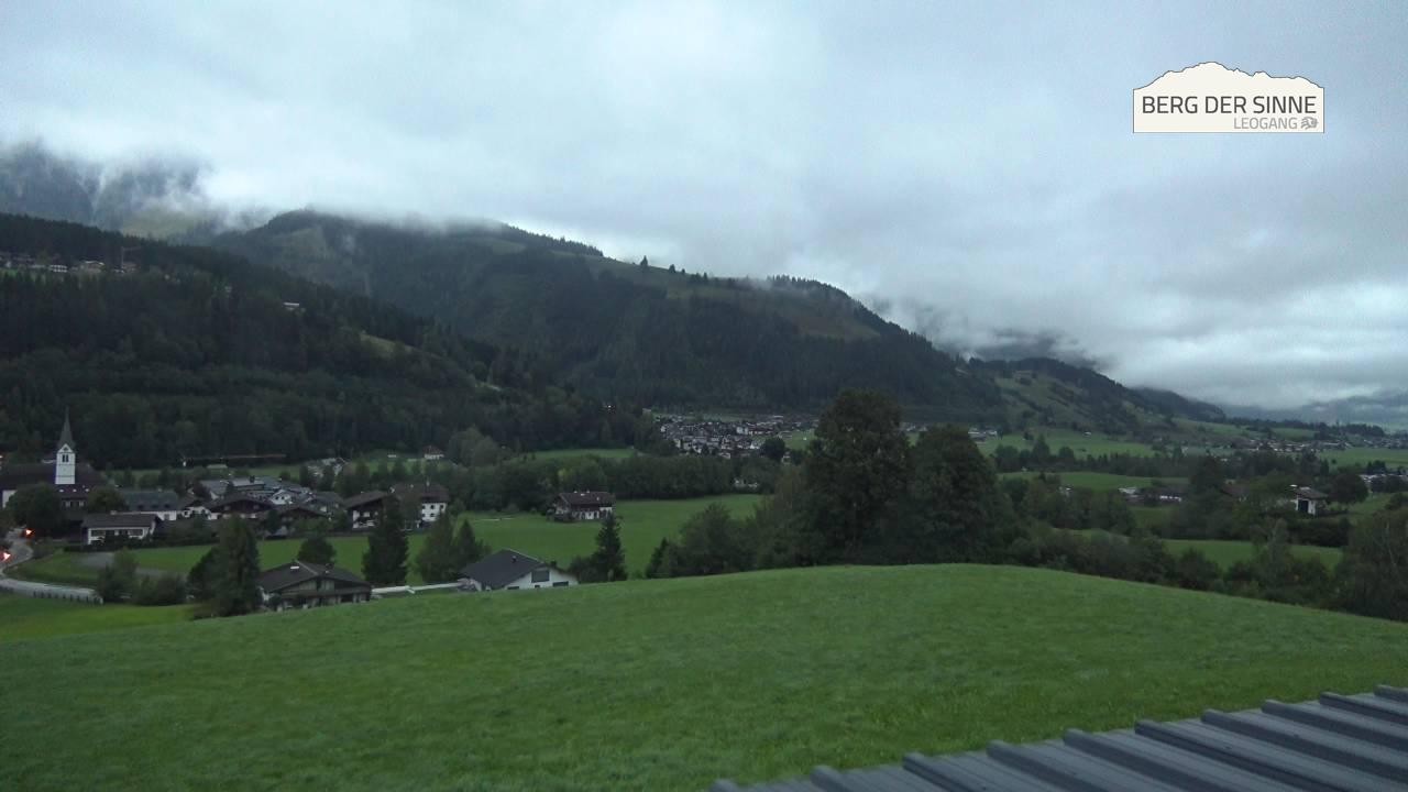Archiv Foto Webcam Leogang Dorfblick