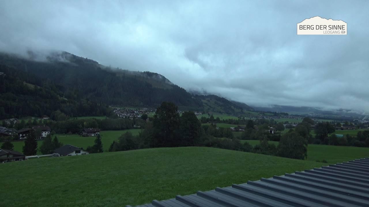 Archiv Foto Webcam Leogang Dorfblick