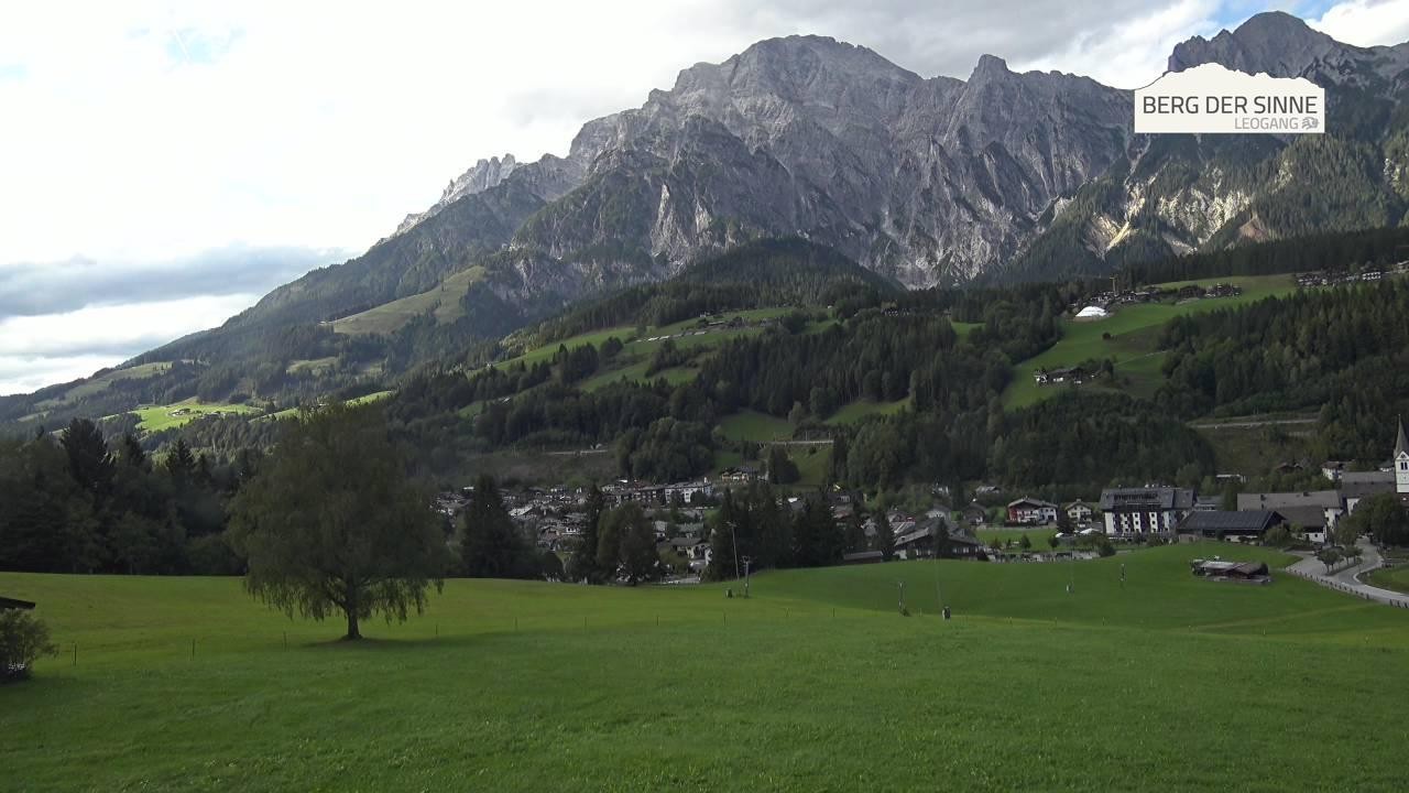 Archiv Foto Webcam Leogang Dorfblick