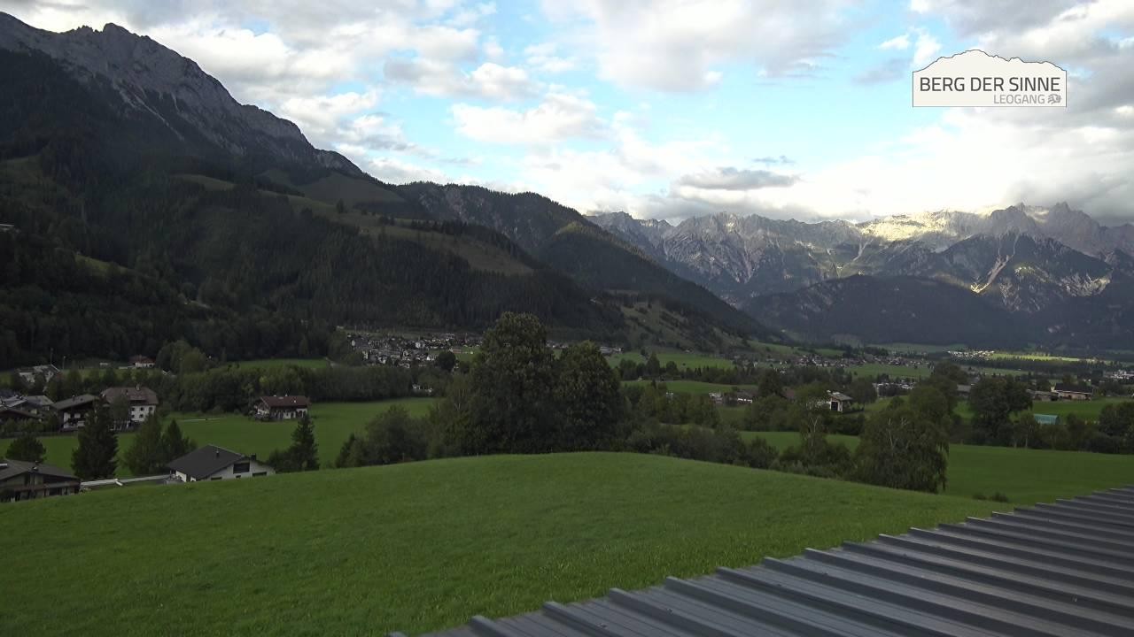 Archiv Foto Webcam Leogang Dorfblick