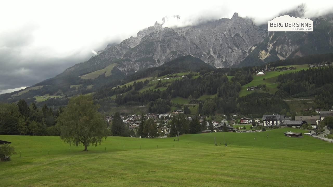 Archiv Foto Webcam Leogang Dorfblick