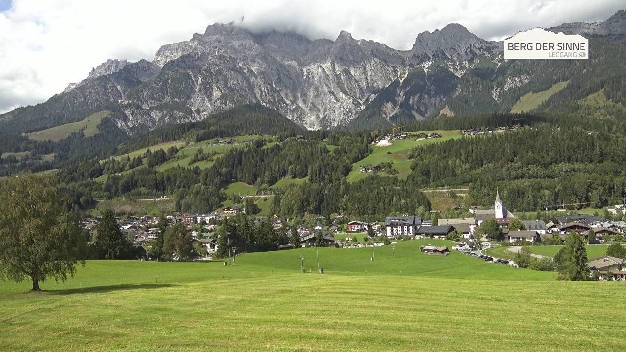 Archiv Foto Webcam Leogang Dorfblick
