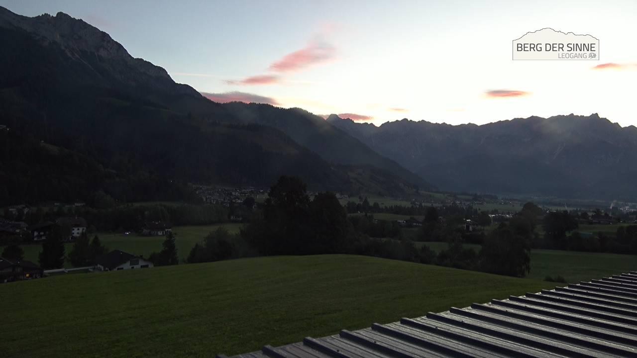 Archiv Foto Webcam Leogang Dorfblick