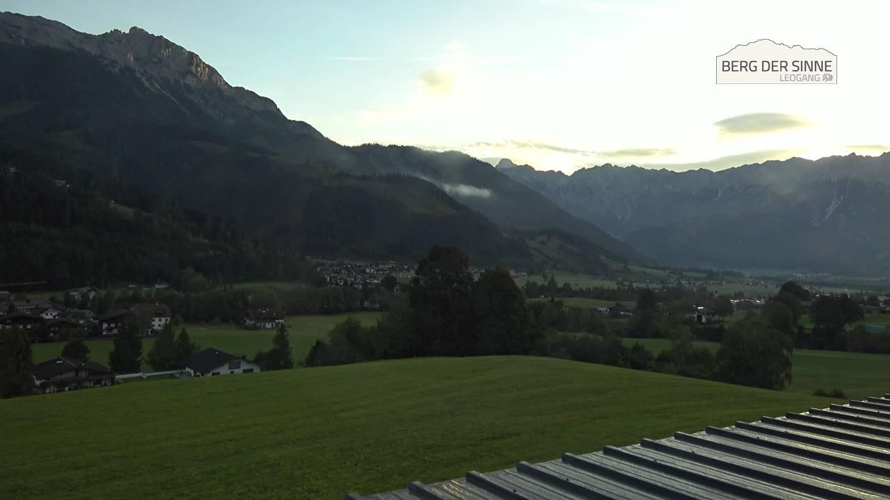 Archiv Foto Webcam Leogang Dorfblick