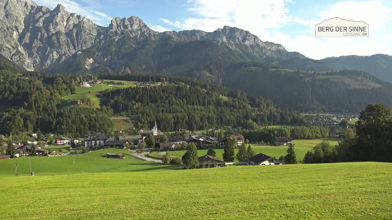 Archiv Foto Webcam Leogang Dorfblick