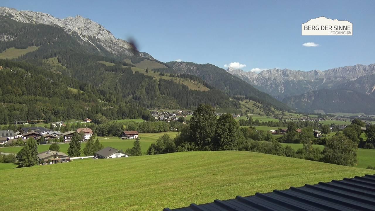 Archiv Foto Webcam Leogang Dorfblick
