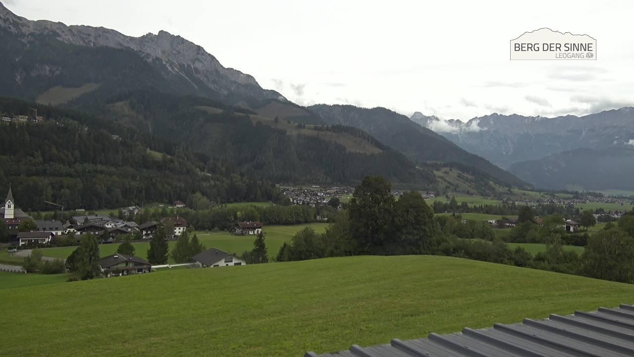 Archiv Foto Webcam Leogang Dorfblick