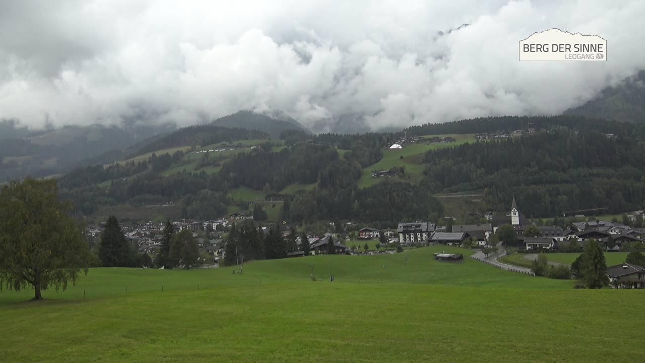 Archiv Foto Webcam Leogang Dorfblick