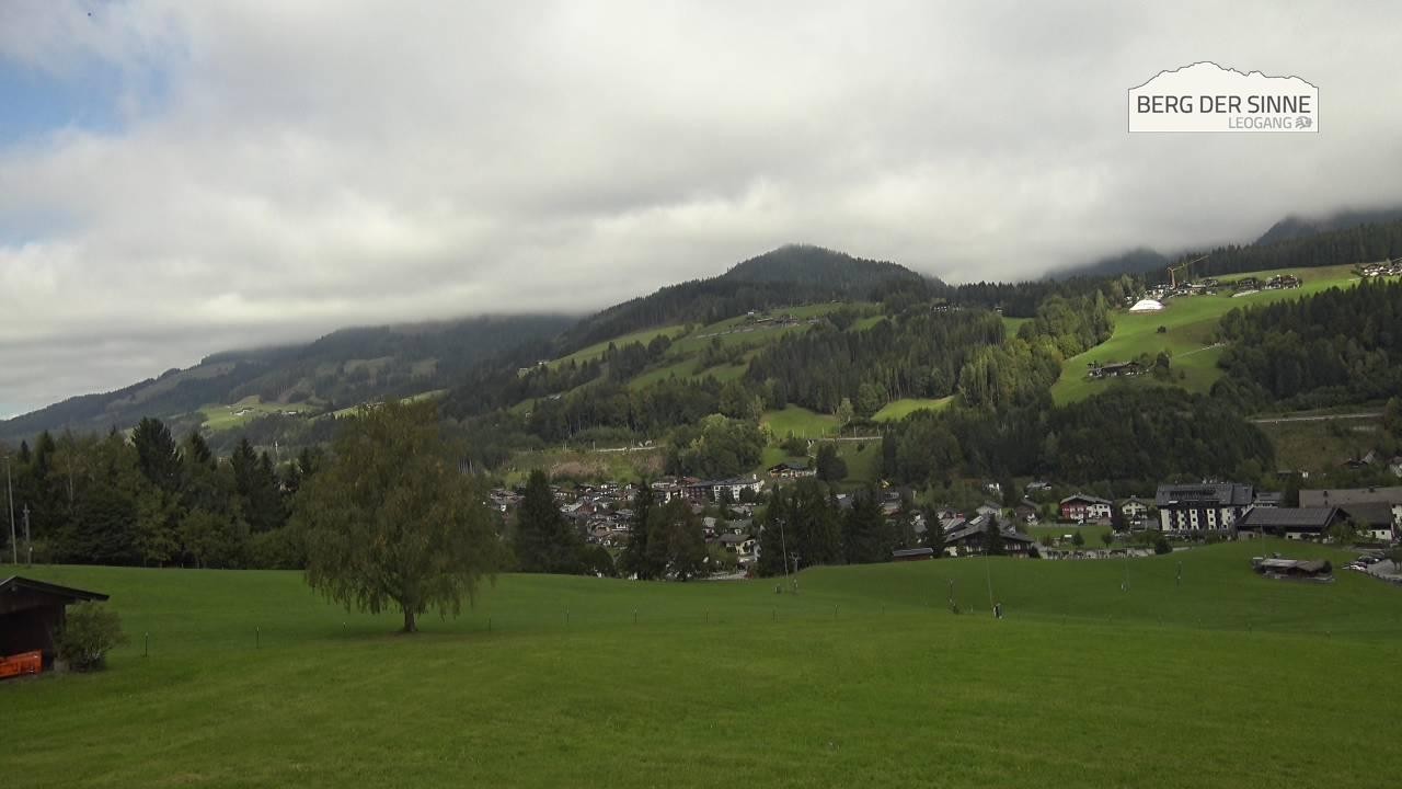 Archiv Foto Webcam Leogang Dorfblick
