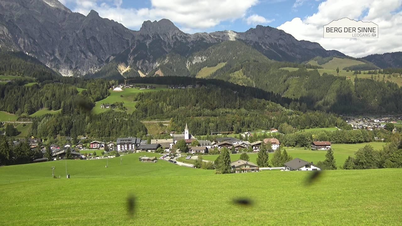 Archiv Foto Webcam Leogang Dorfblick