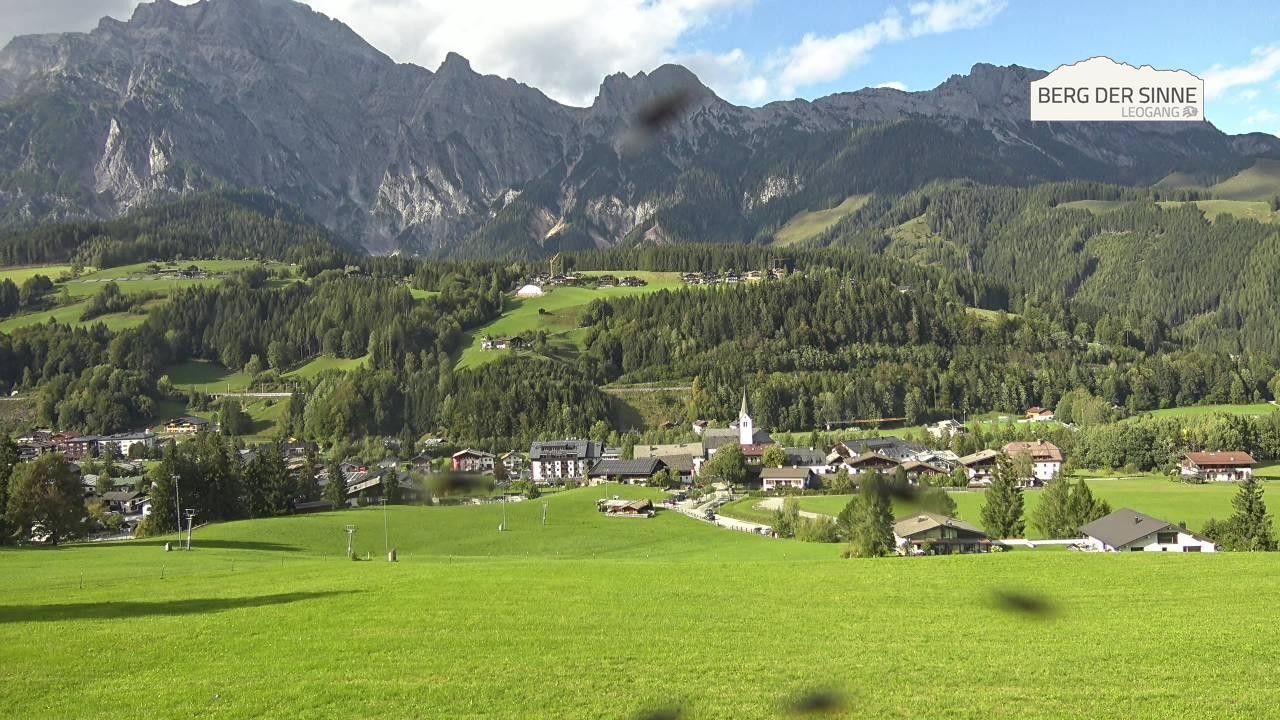 Archiv Foto Webcam Leogang Dorfblick