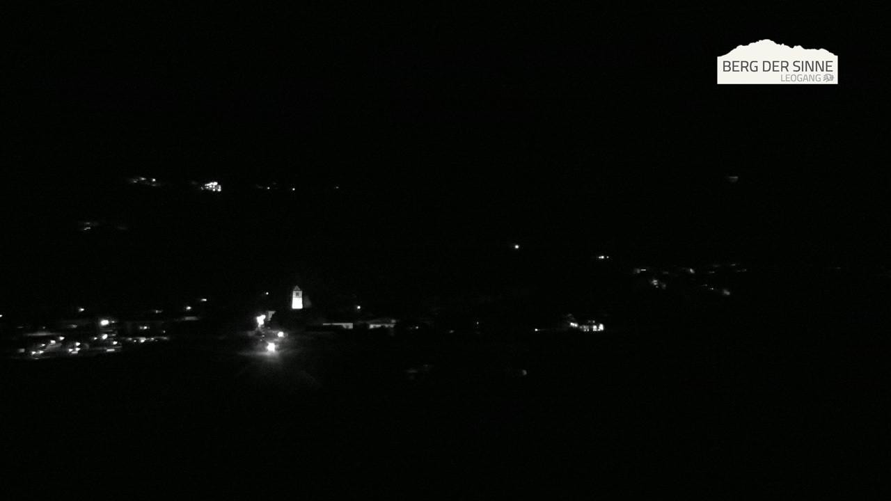Archiv Foto Webcam Leogang Dorfblick
