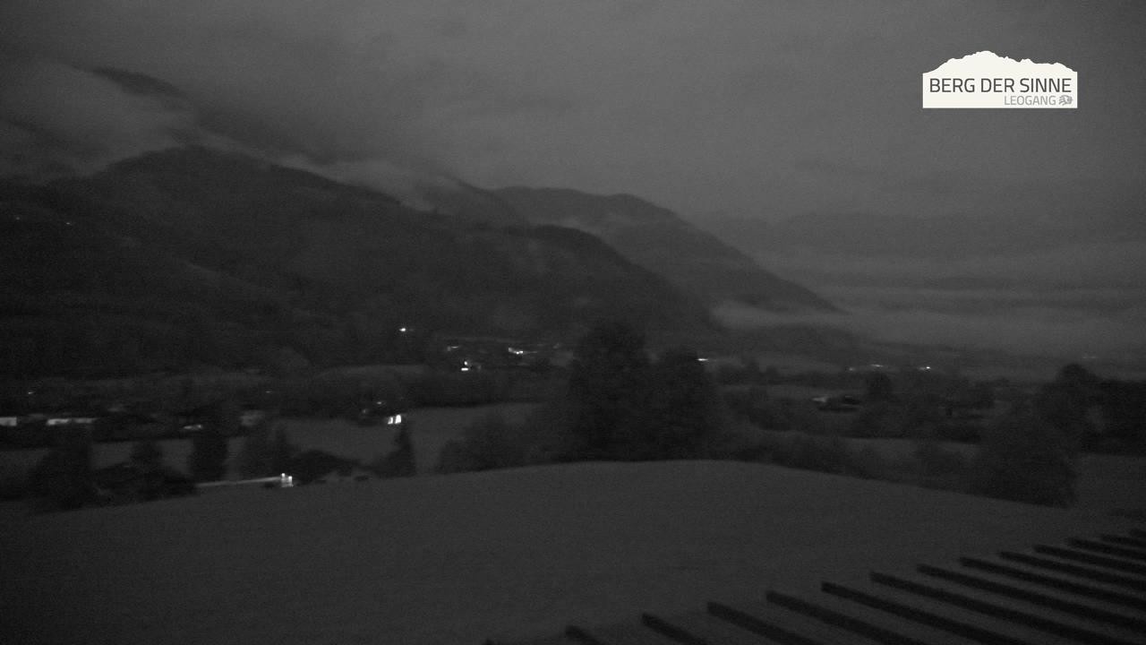 Archiv Foto Webcam Leogang Dorfblick