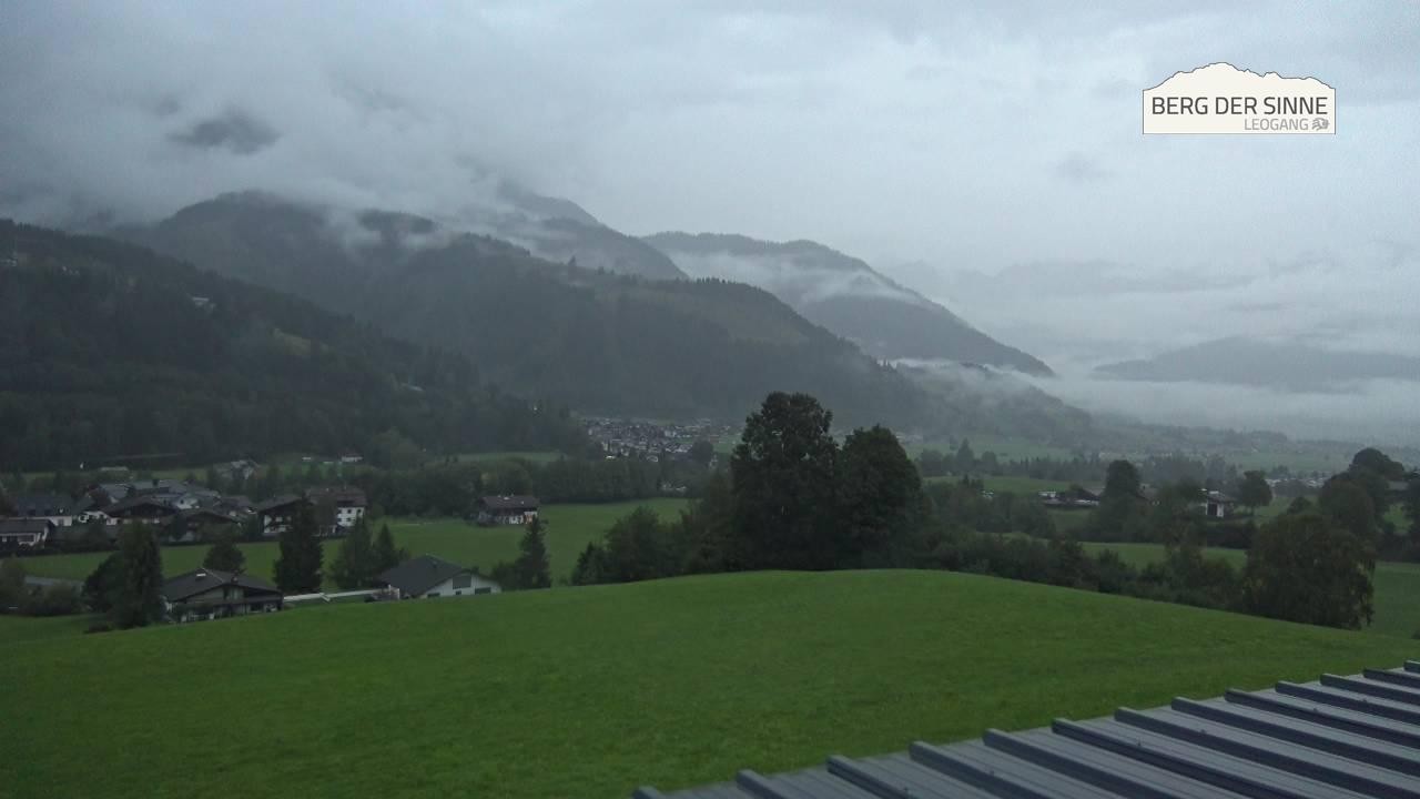 Archiv Foto Webcam Leogang Dorfblick