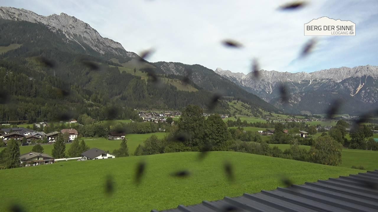Archiv Foto Webcam Leogang Dorfblick