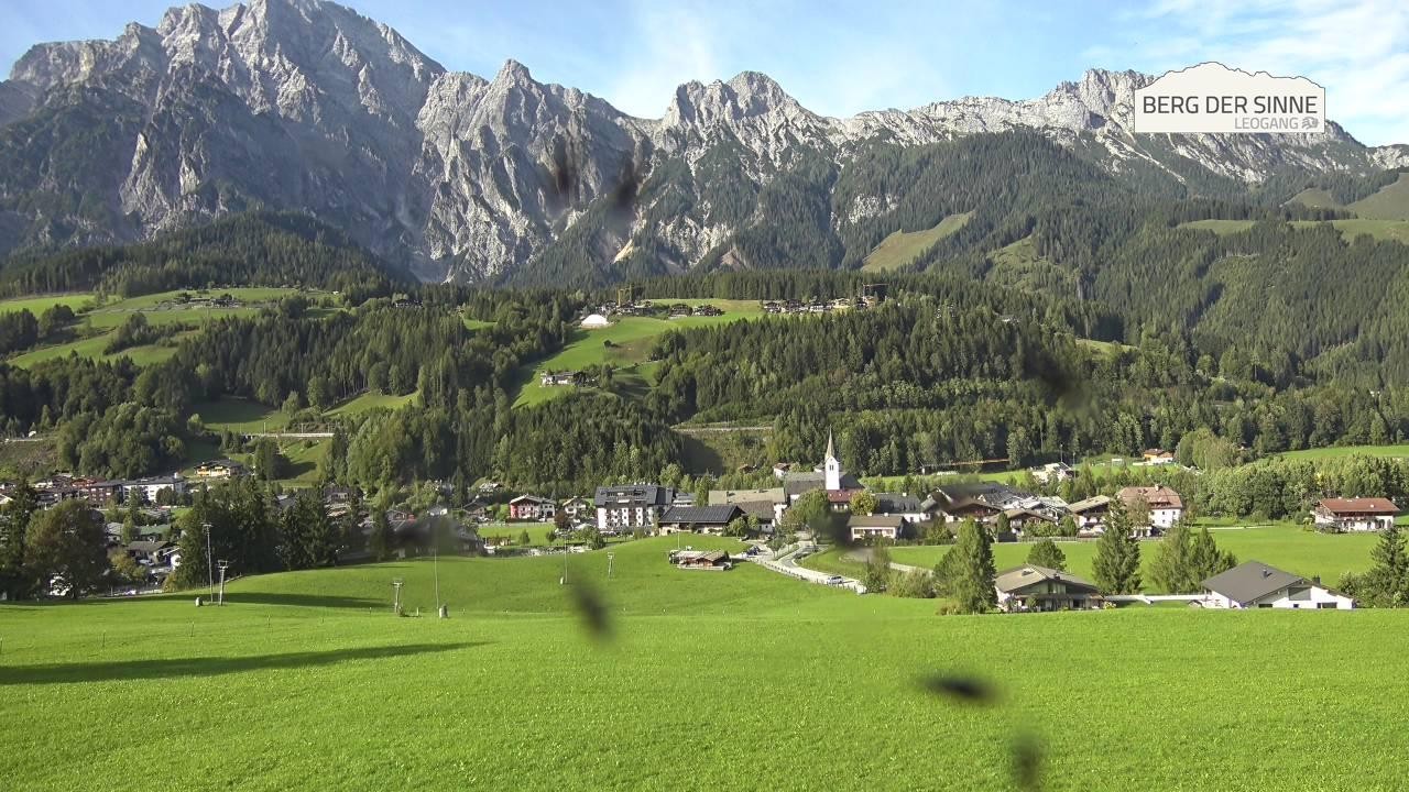 Archiv Foto Webcam Leogang Dorfblick