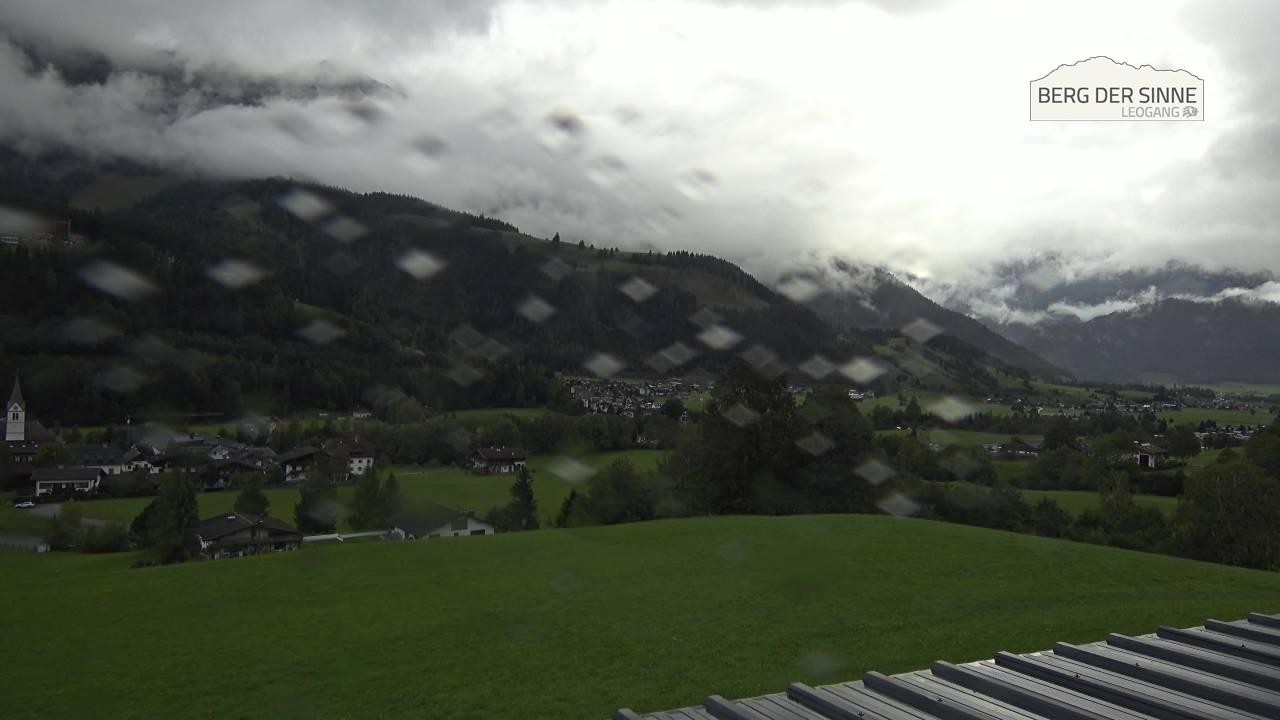 Archiv Foto Webcam Leogang Dorfblick