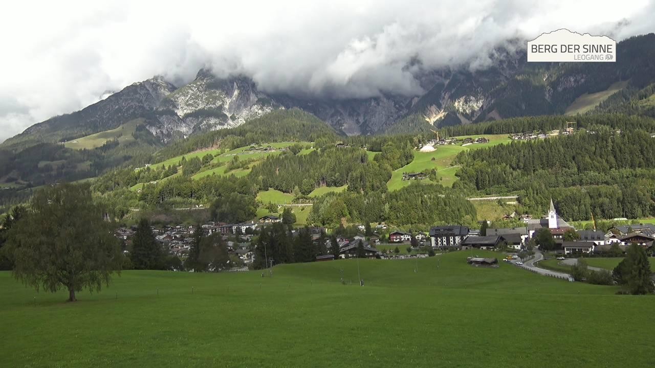 Archiv Foto Webcam Leogang Dorfblick
