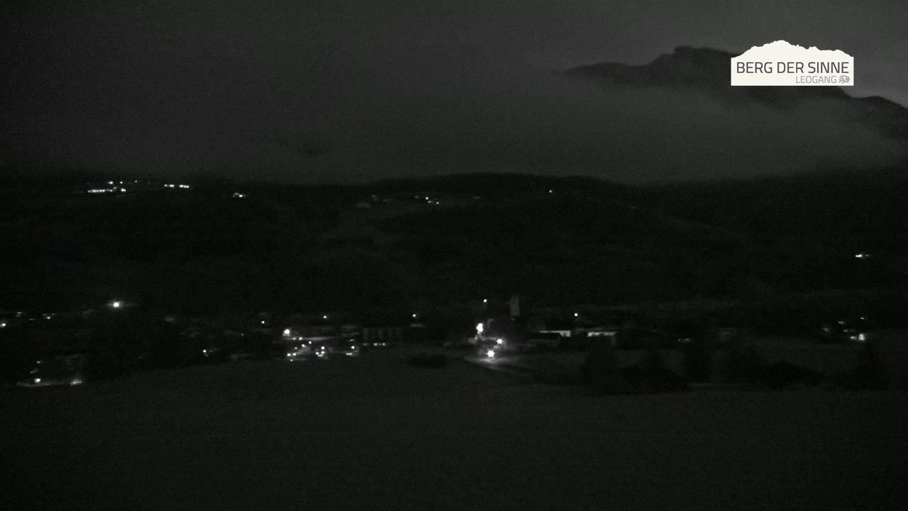 Archiv Foto Webcam Leogang Dorfblick