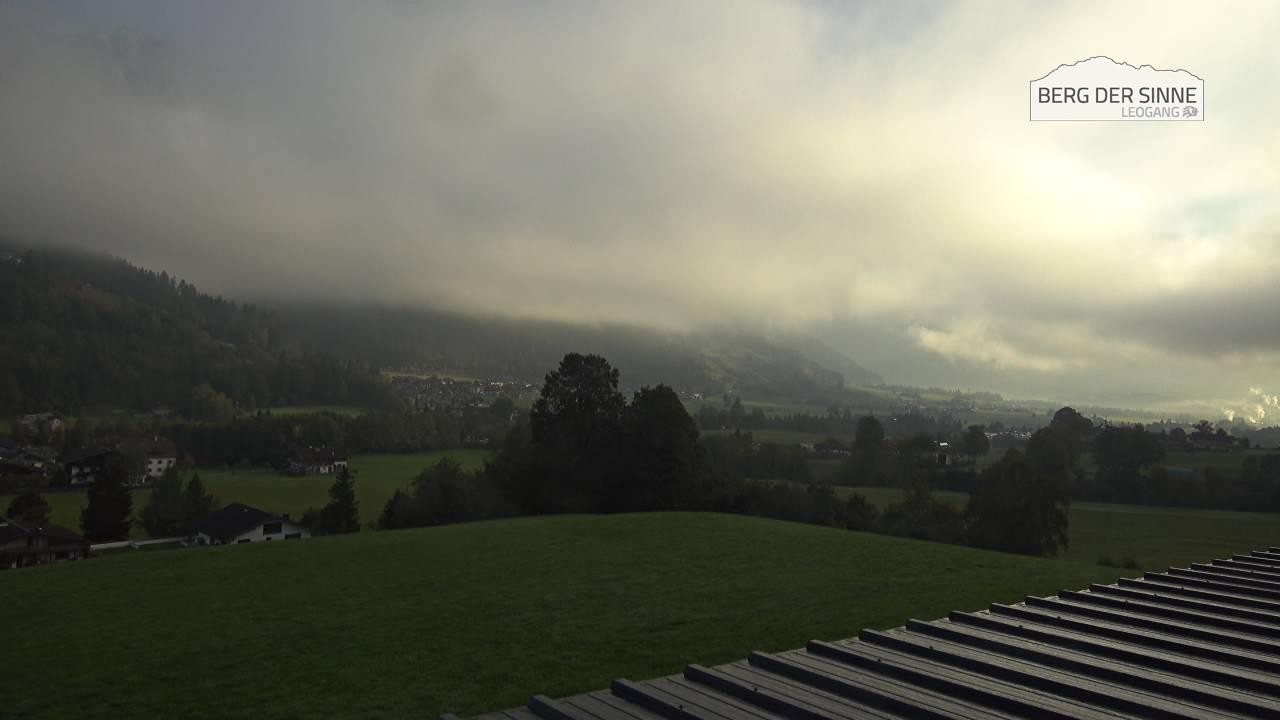 Archiv Foto Webcam Leogang Dorfblick
