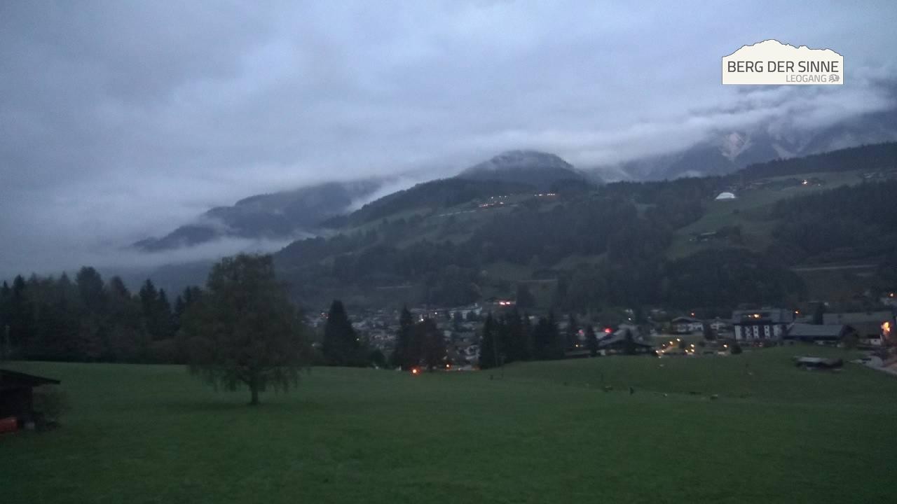 Archiv Foto Webcam Leogang Dorfblick