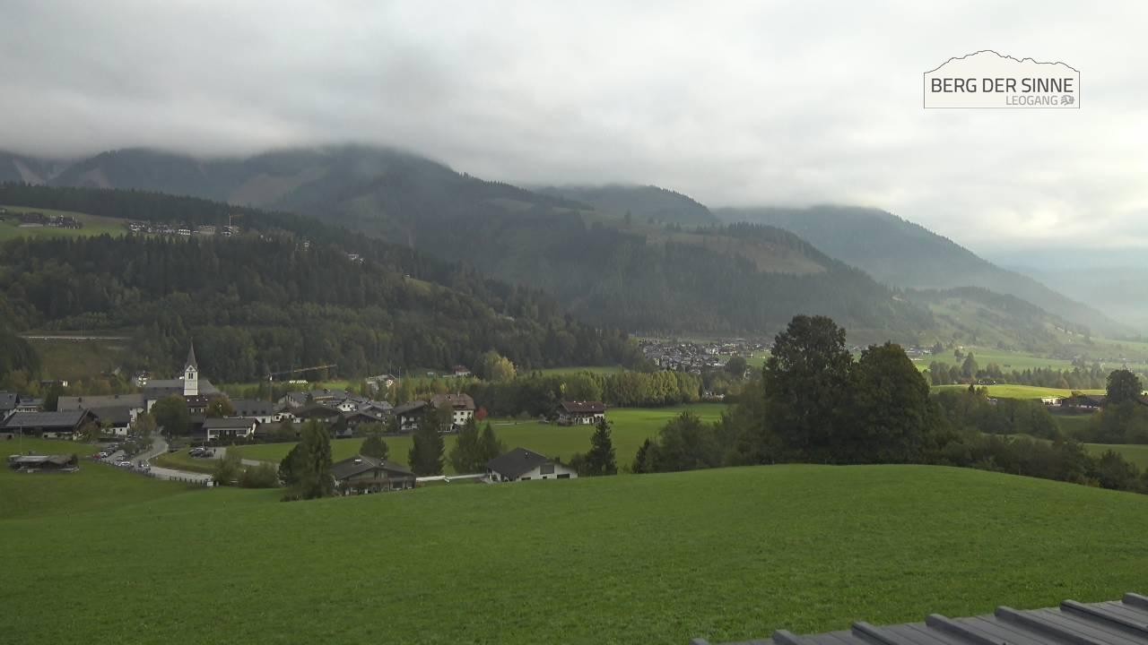 Archiv Foto Webcam Leogang Dorfblick