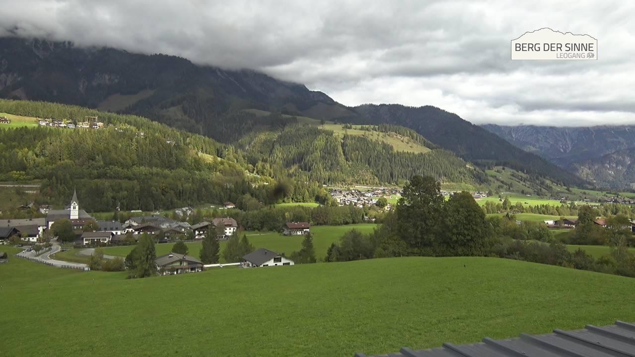Archiv Foto Webcam Leogang Dorfblick