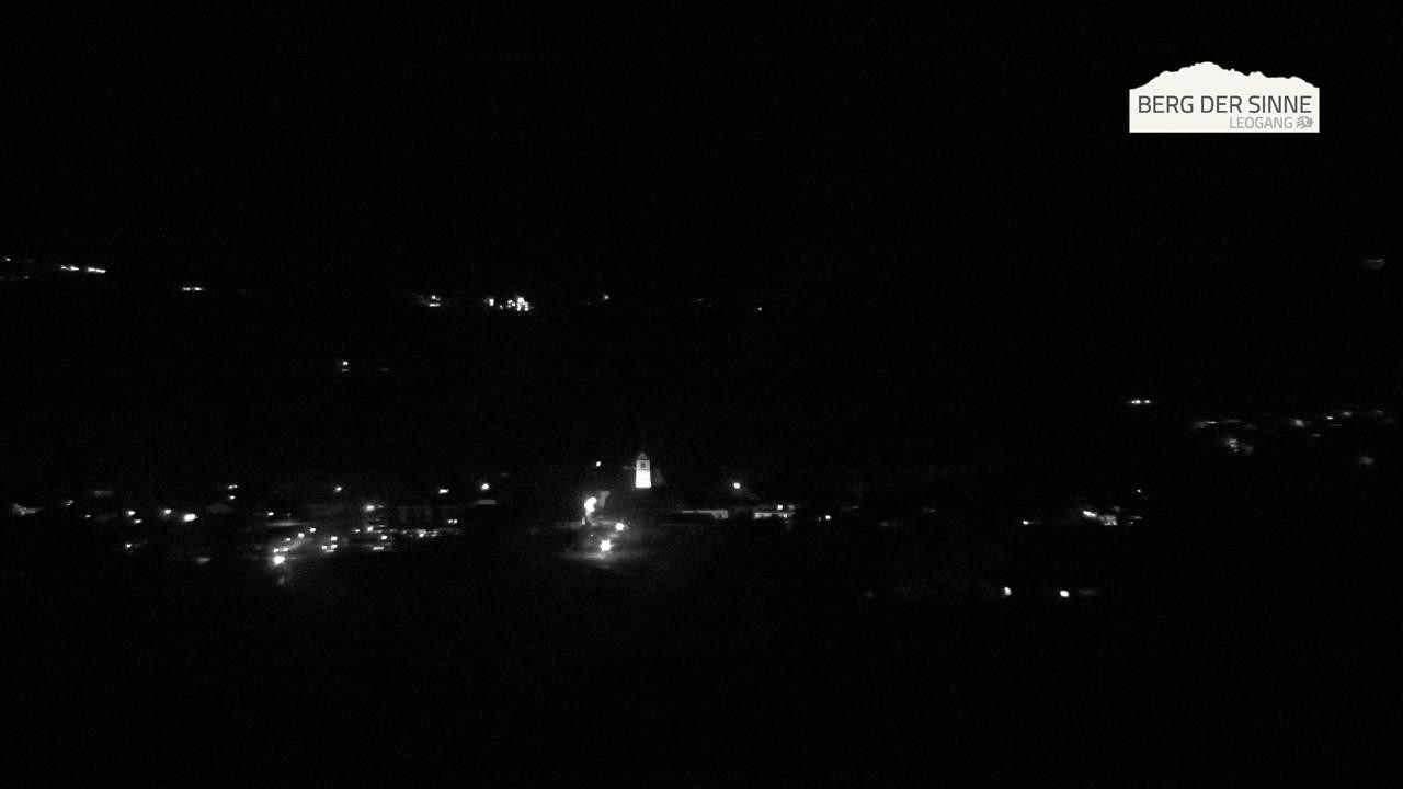 Archiv Foto Webcam Leogang Dorfblick