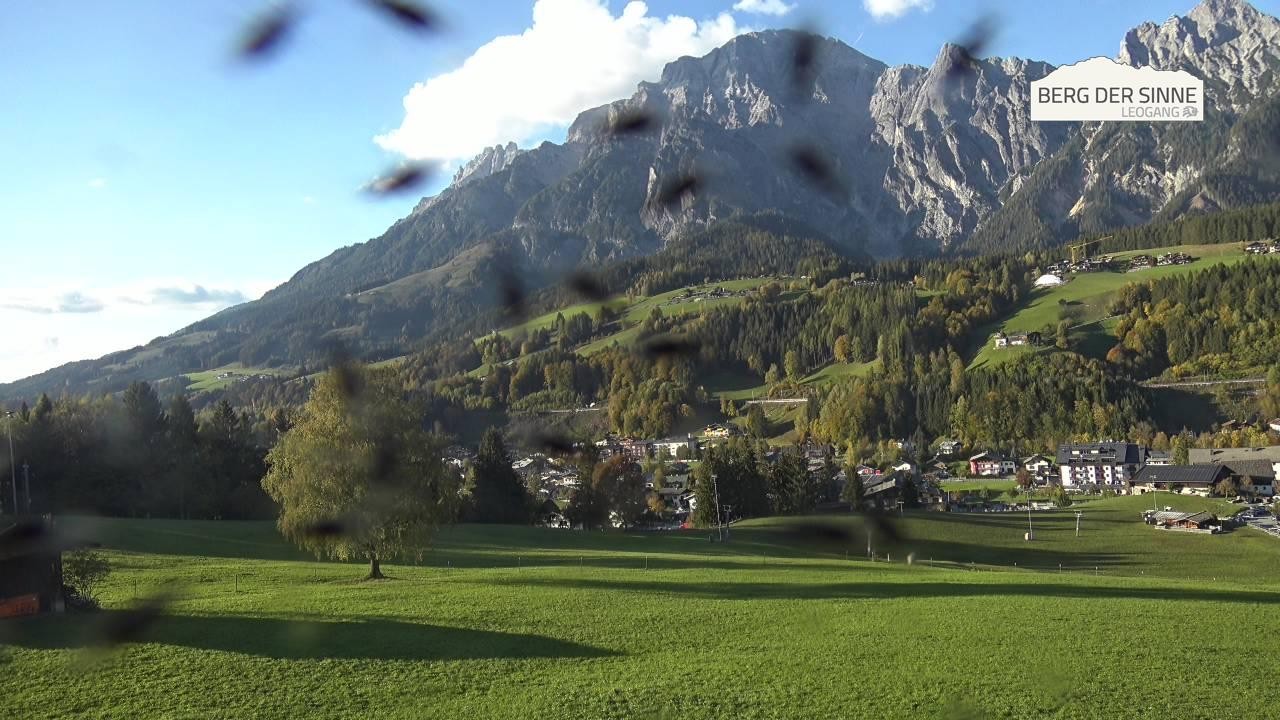 Archiv Foto Webcam Leogang Dorfblick